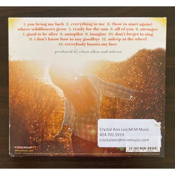 3 For $6 Athena : Ready For The Sun (CD, 2017) Promo Embraceable Records Ltd. - Picture 3 of 3